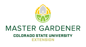 master gardener colorado state university extension with green and yellow logo