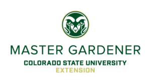 CSU Ram logo "Master gardener colorado state university extension" in green lettering